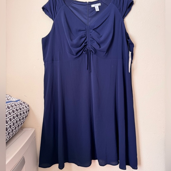 LONDON TIMES PLUS DRESS. SIZE 22  FIT AND FLARE CURVY DRESS. LINED. New with tag - Picture 7 of 16